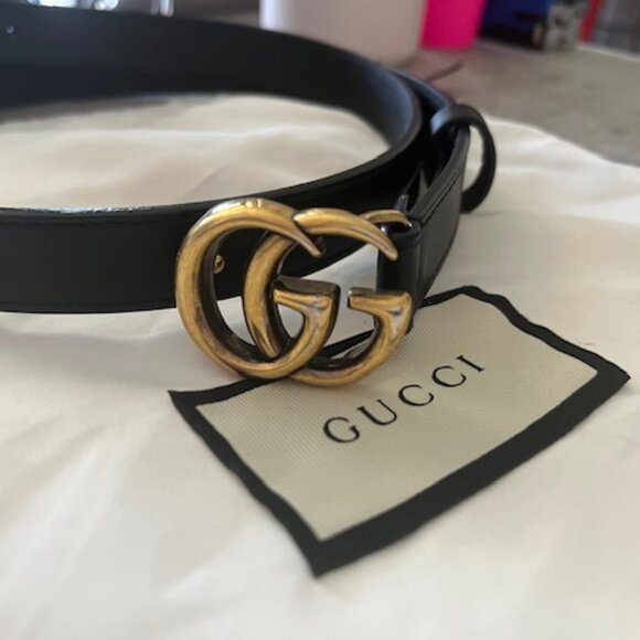Gucci - GG MARMONT THIN BELT - Picture 1 of 4